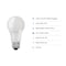 Feit Electric Feit A19 E26 (Medium) LED Bulb Daylight 40 Watt Equivalence 4 pk A45085010KLED/4 - alternate 4